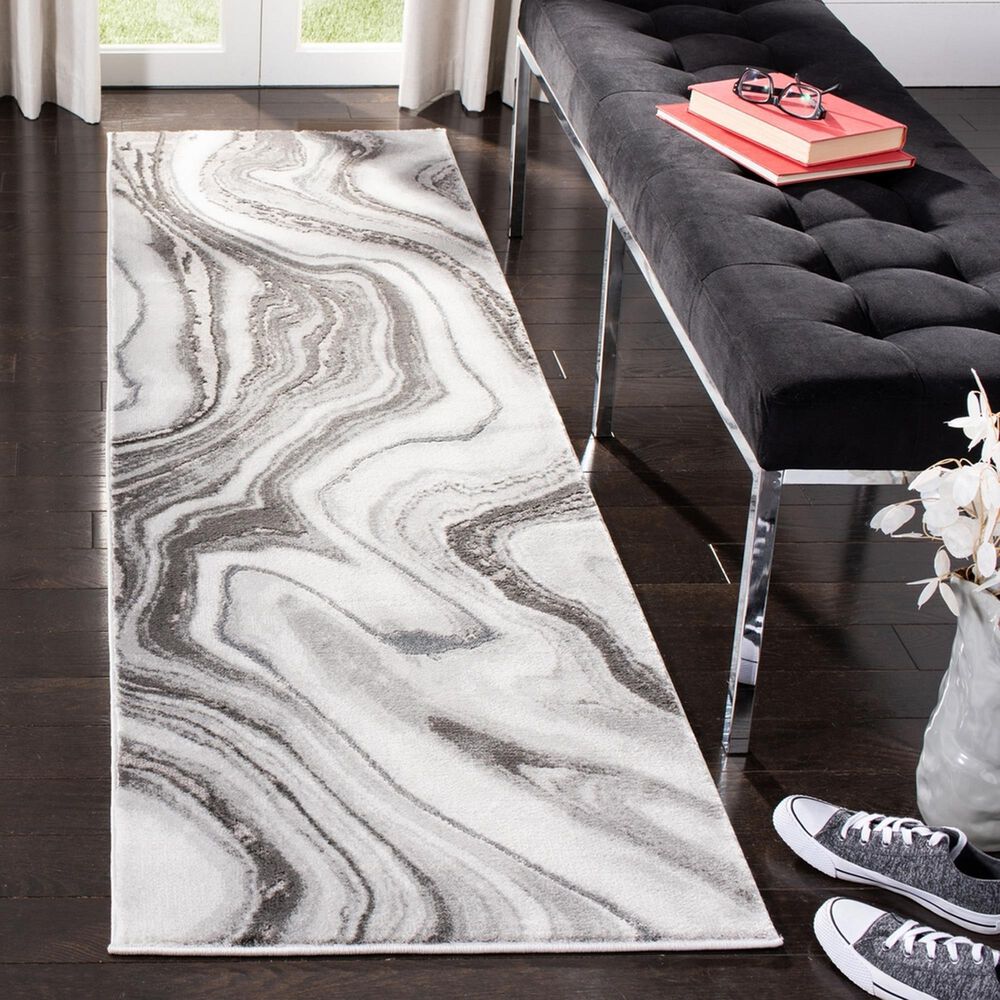 Safavieh Craft CFT819G 2&#39;3&quot; x 8&#39; Grey and Silver Runner, , large