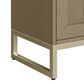 James Martin Vanities Chianti 24" Single Bathroom Vanity in Walnut Whisper and Champagne Brass with 2 cm White Glossy Composite Stone Top and Rectangular Sink, , large
