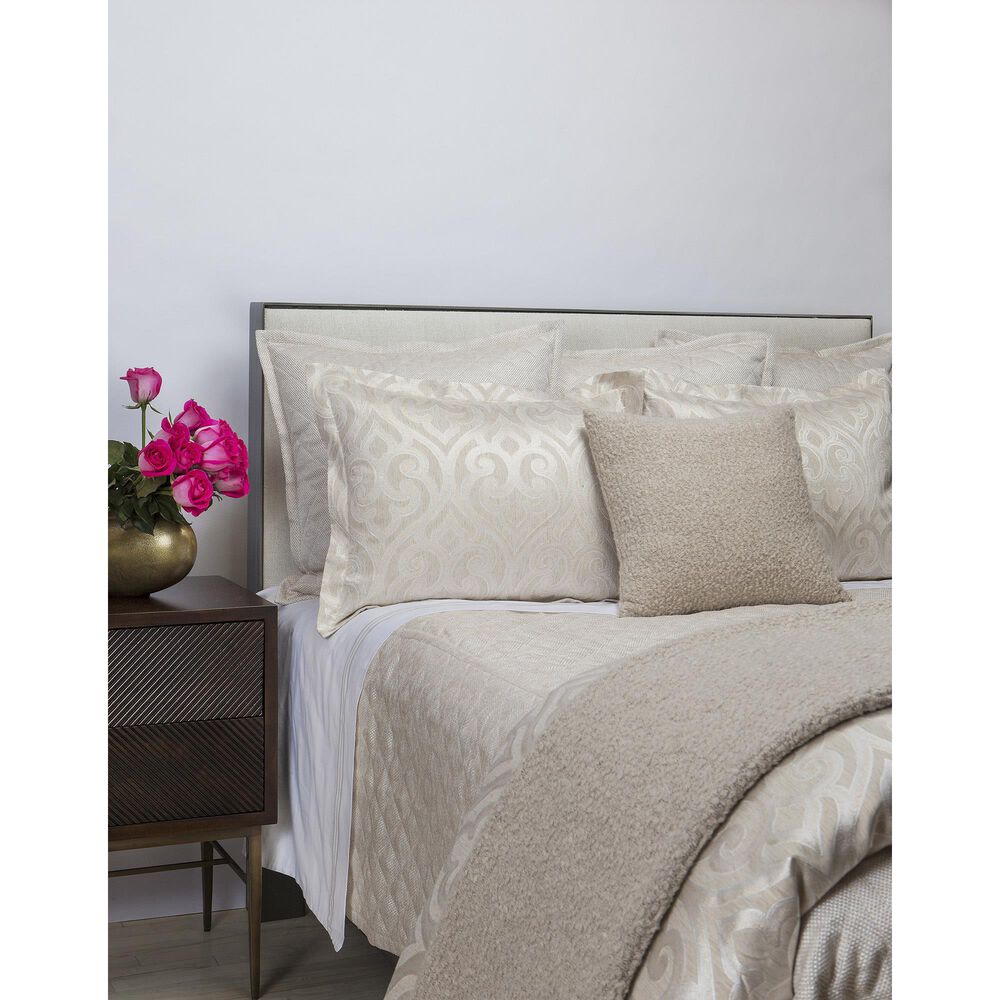 Ann Gish Art Of Home 3-Piece Queen Scroll Duvet Set In Gold Ecru, , large