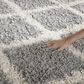 Safavieh Dallas Shag SGD258G-3 3" x 5" Grey/Ivory Area Rug, , large
