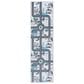 Safavieh Kids Playhouse KPH232M 2"2" x 8" Blue and Dark Grey Runner, , large