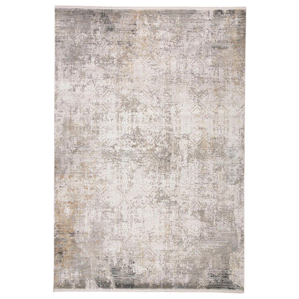 Feizy Cadiz 3"1" x 5" Light Gray and Ivory Area Rug, , large