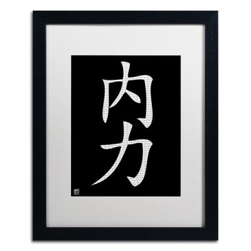 Timberlake Masters Fine Art "Inner Strength-Vertical Black" Matted Black Framed Art 11x14, , large