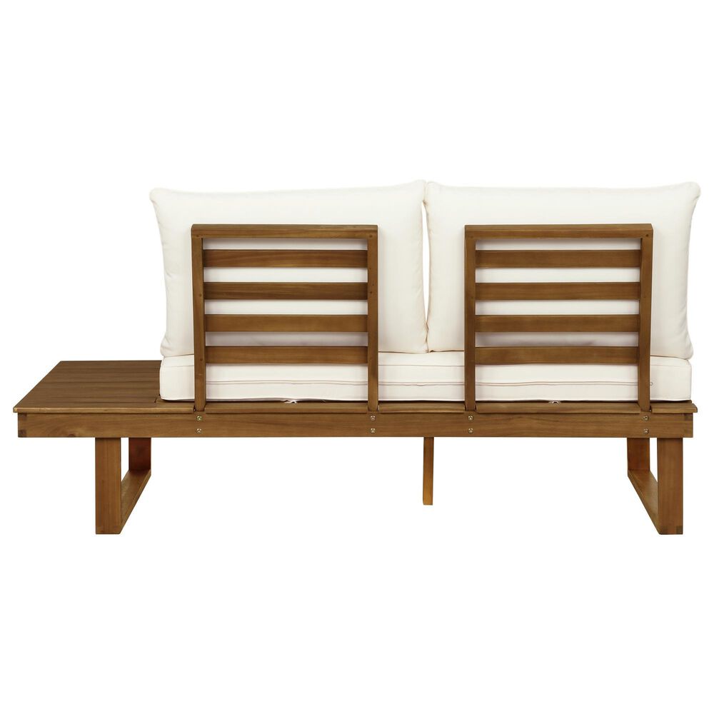 Linon Home Decor Skypark Outdoor Right Side Loveseat in Beige, , large