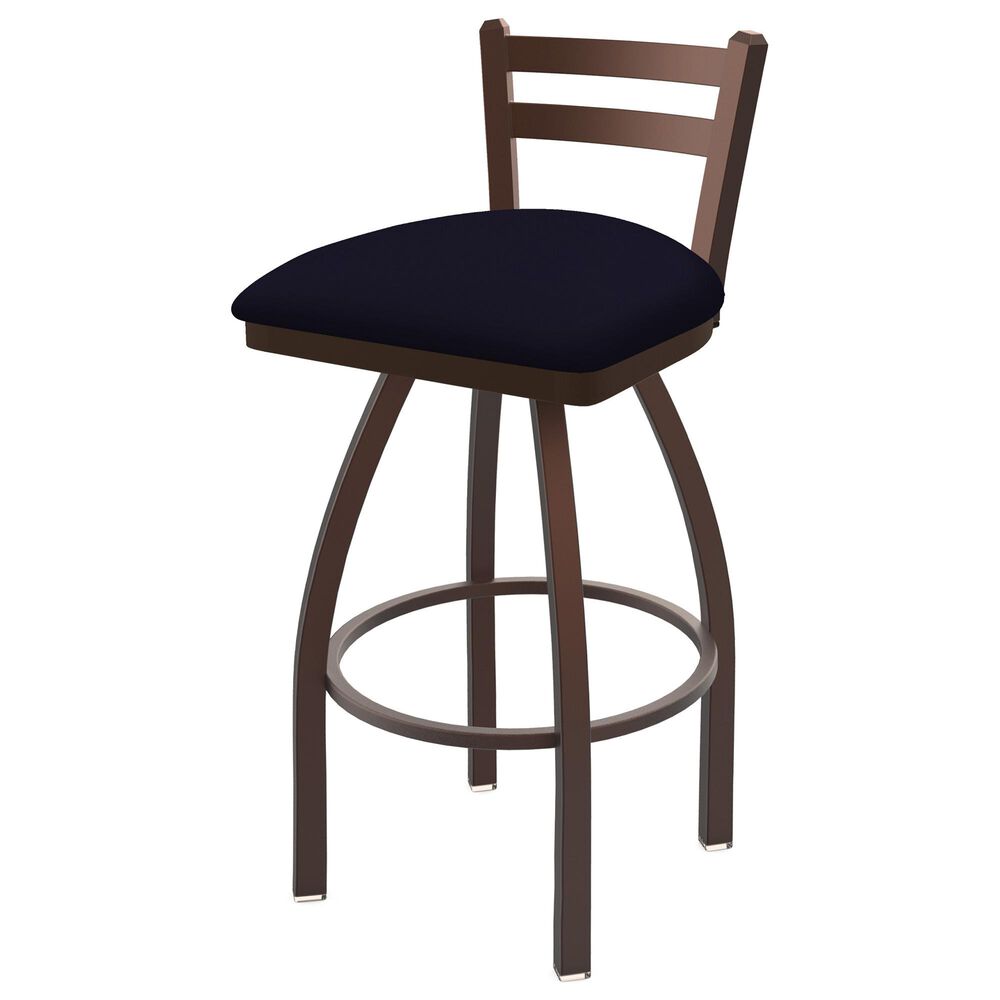 Holland Bar Stool 411 Jackie 25" Low Back Swivel Counter Stool with Bronze and Canter Twilight Seat, , large