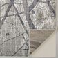 Feizy Kano 7"10" x 10" Charcoal and Gray Area Rug, , large