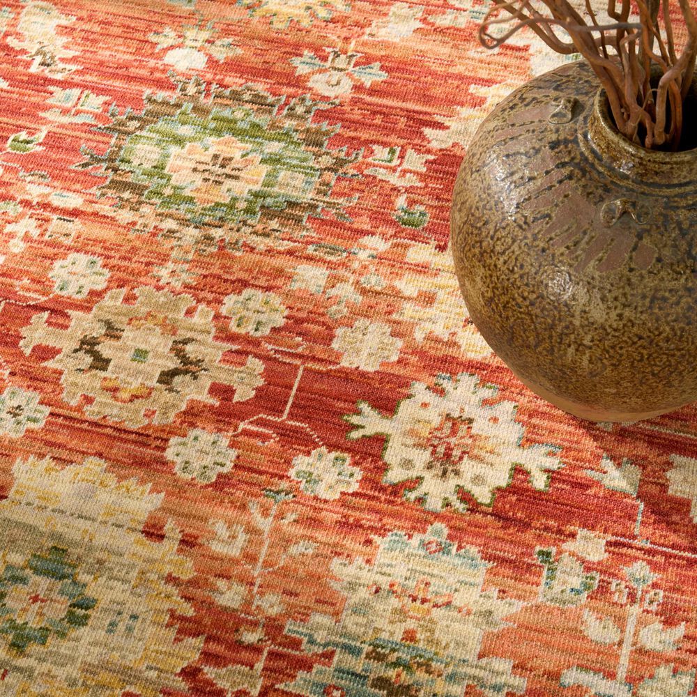Nourison Antique Bloom Brick 10' x 13' Area Rug, , large