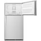 Whirlpool 21 Cu. Ft. 33" Wide Top Freezer Refrigerator in Monochromatic Stainless Steel, , large