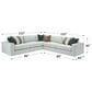 Massoud Furniture Max 3-Piece Stationary L-Shaped Sectional in Frey Oat, , large