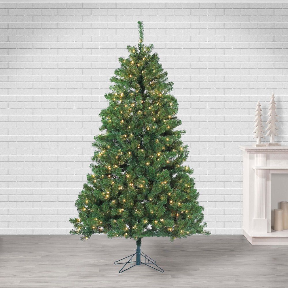 The Gerson Company 7&#39; Un-Lit Artificial Montana Pine in Green, , large