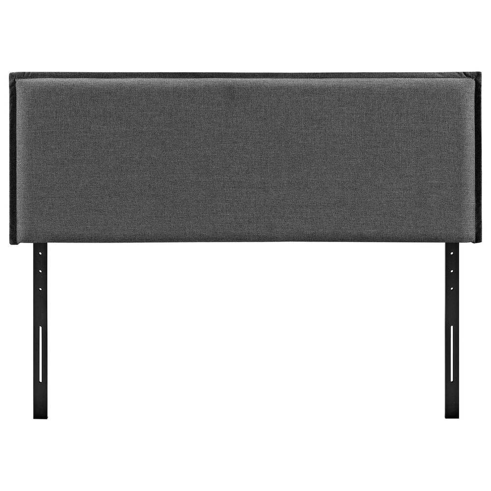 Modway Camille Upholstered Fabric Twin Headboard in Gray, , large