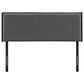 Modway Camille Upholstered Fabric Twin Headboard in Gray, , large
