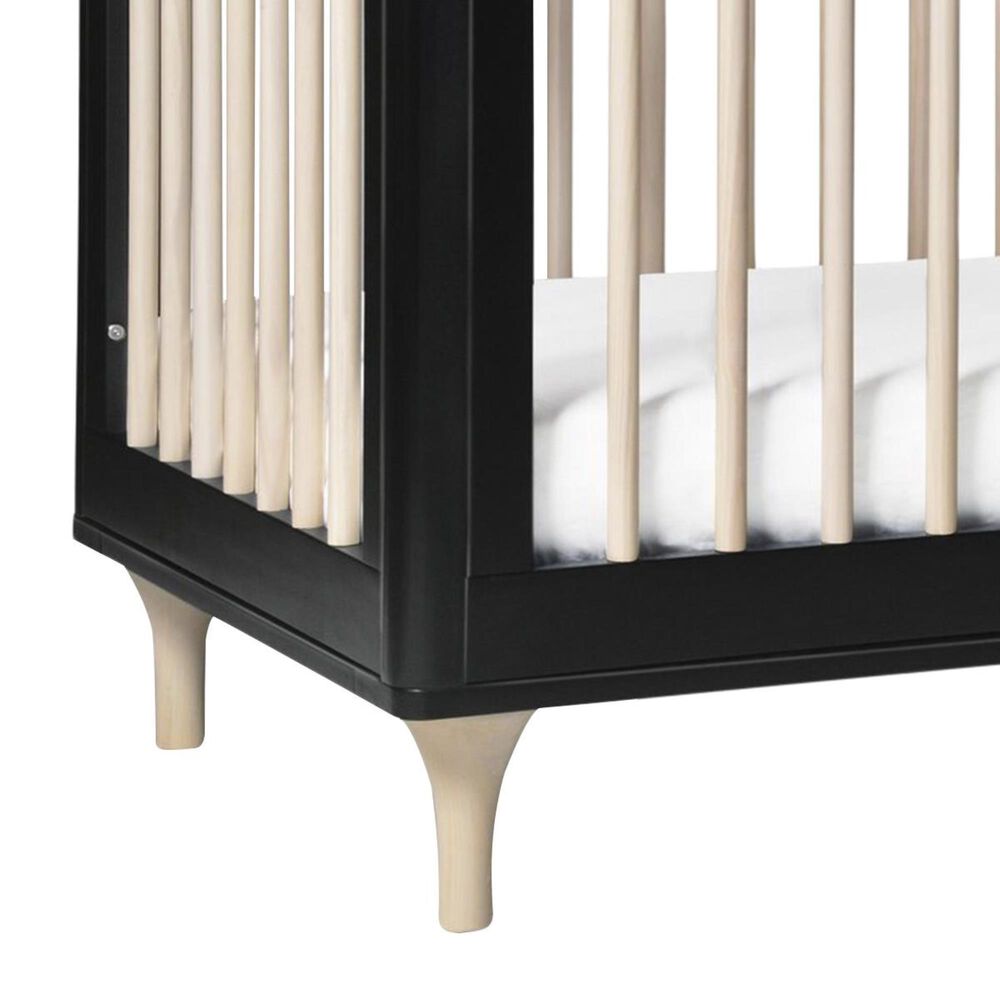 Babyletto Lolly 3in1 Convertible Crib with Kit in Black and Washed