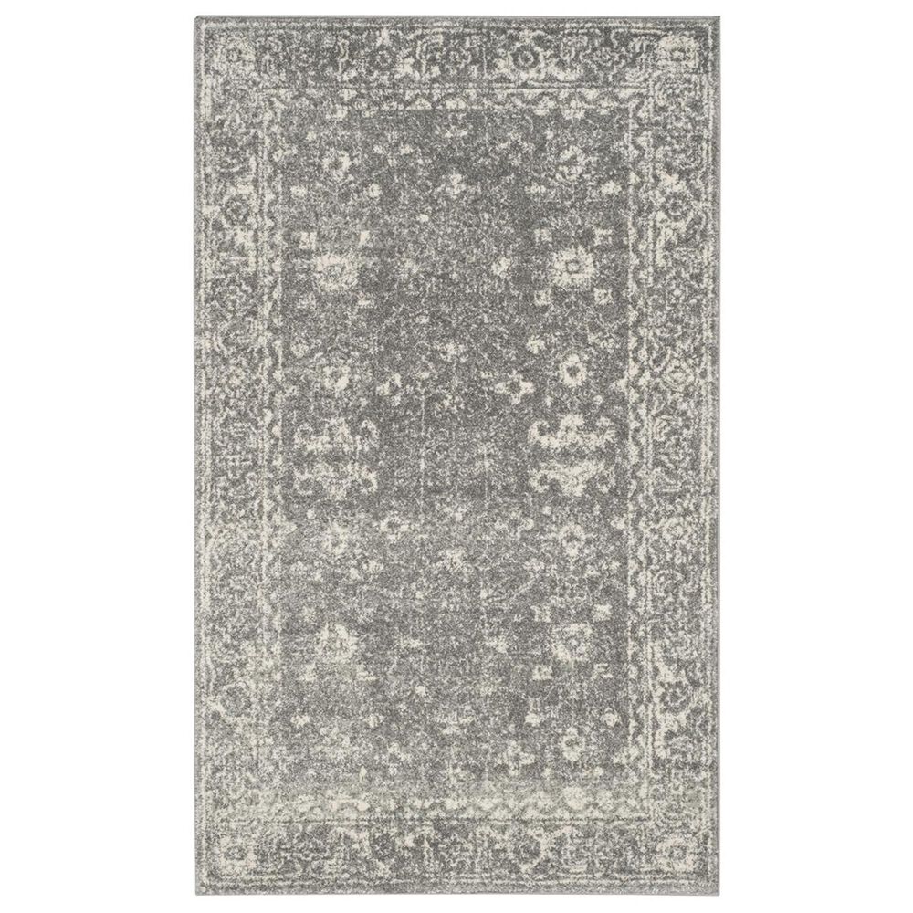 Safavieh Evoke EVK270S-3 3&#39; x 5&#39; Grey/Ivory Area Rug, , large