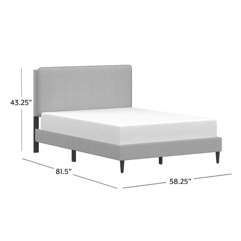 The Monday Company Full Upholstered Bed in Gray, , large