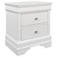 Global Furniture USA Pompei 2-Drawer Nightstand in Metallic White, , large