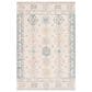 Safavieh Micro-Loop MLP476M 8" x 10" Ivory and Blue Area Rug, , large