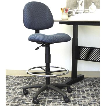 Regal Co. Boss Drafting Stool with Footring in Blue, , large