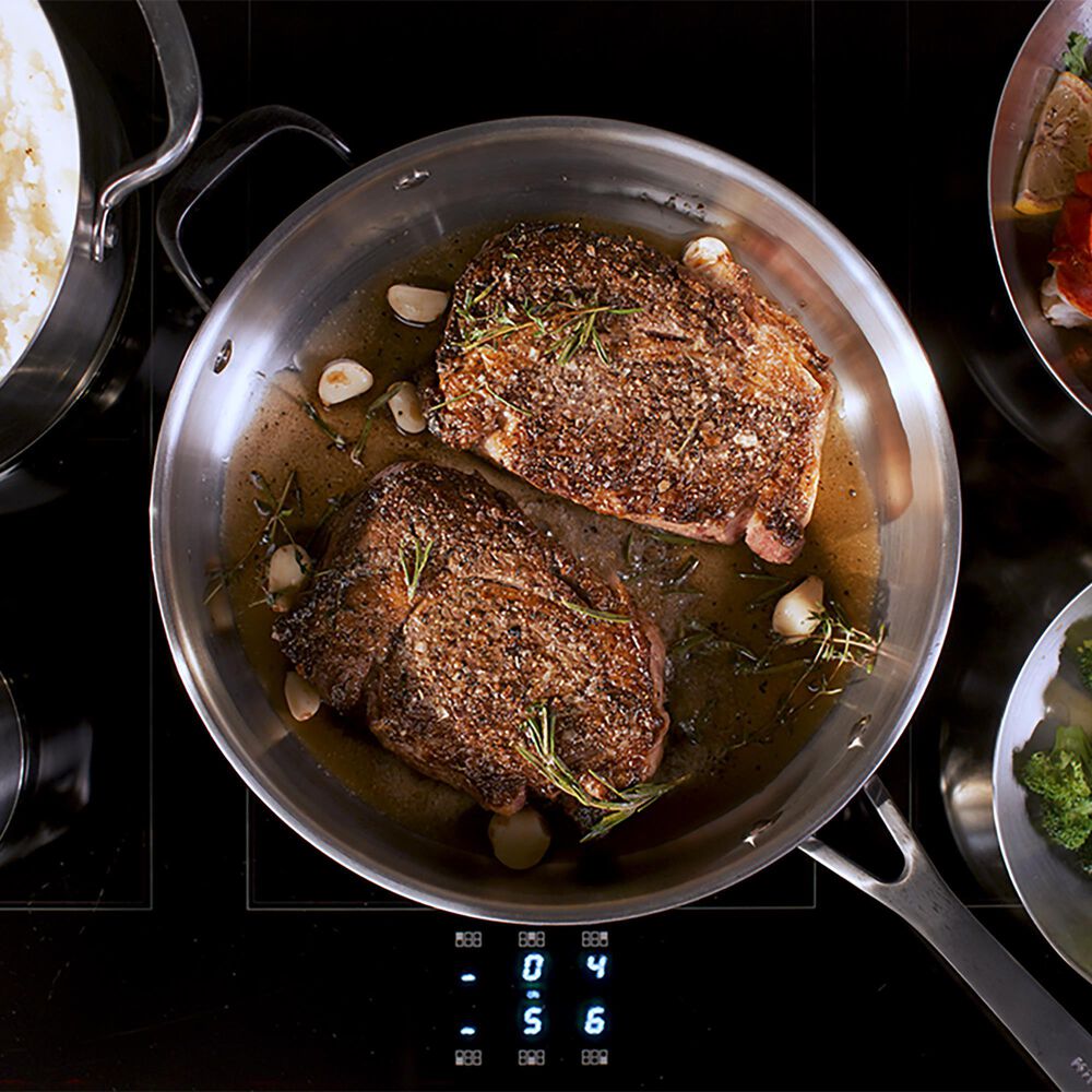 KitchenAid 30" Induction Commercial Range in Black Ore, , large