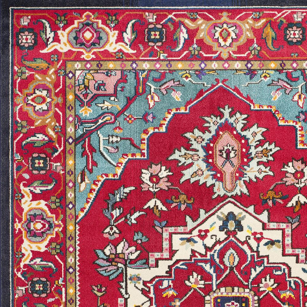 Safavieh Monaco MNC207C-222 2&#39;2&quot; x 22&#39; Red/Turquoise Runner, , large