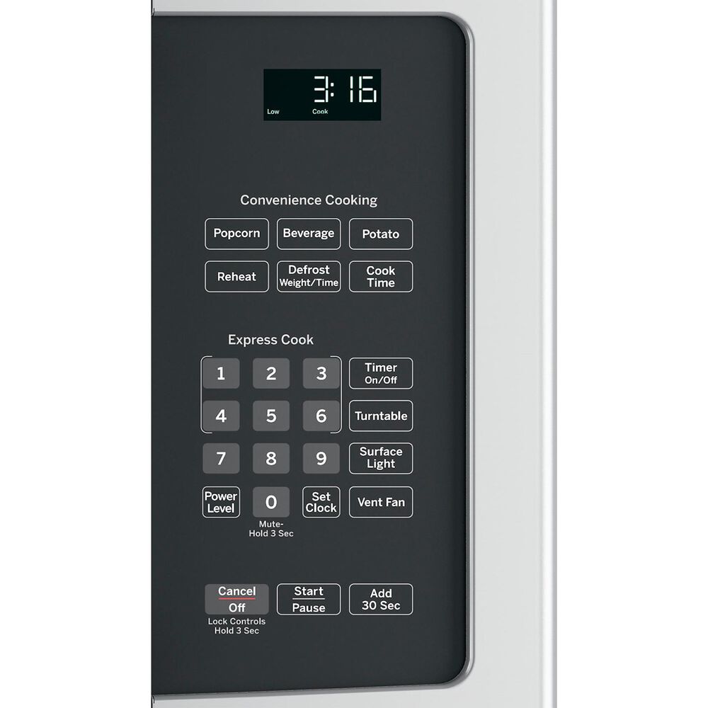 GE Appliances 1.6 Cu. Ft. Over The Range Microwave Oven with Recirculating Venting in Stainless Steel, , large