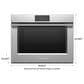 Fisher & Paykel Professional 30" 1.9 Cu. Ft. Electric Combination Steam Oven with 23 Functions in Stainless Steel, , large