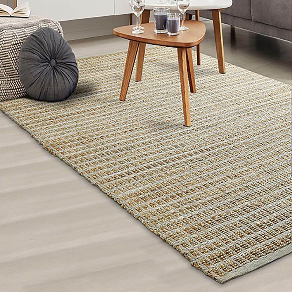 L&amp;R Resources Natural Fiber Geometric 5&#39; x 7&#39;9&quot; Gray Area Rug, , large