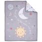 Lambs and Ivy Little Star 3-Piece Baby Crib Bedding Set in Gray, White, Yellow and Multicolor, , large