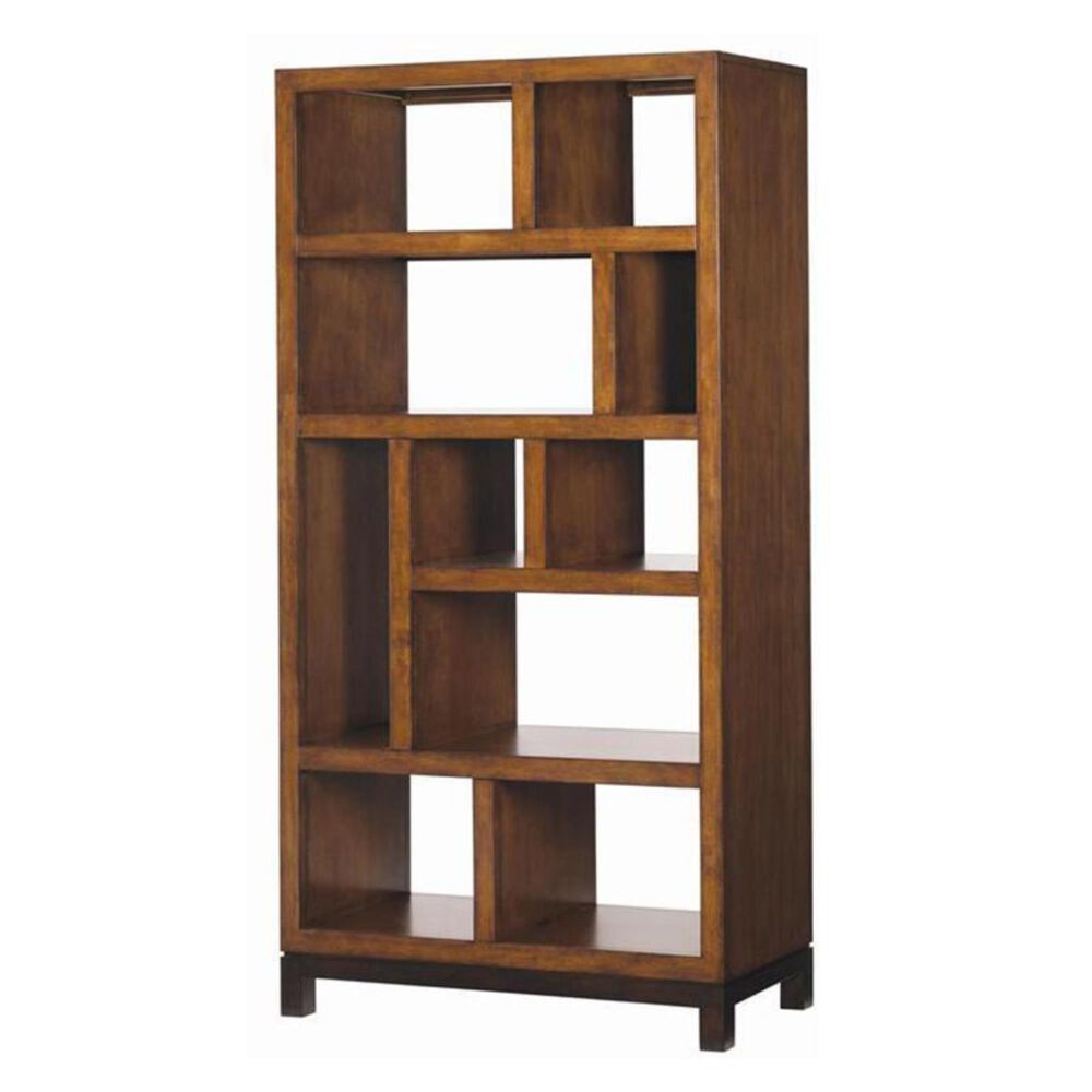 Tommy Bahama Home Ocean Club Bookcase in Bali Dark Walnut, , large
