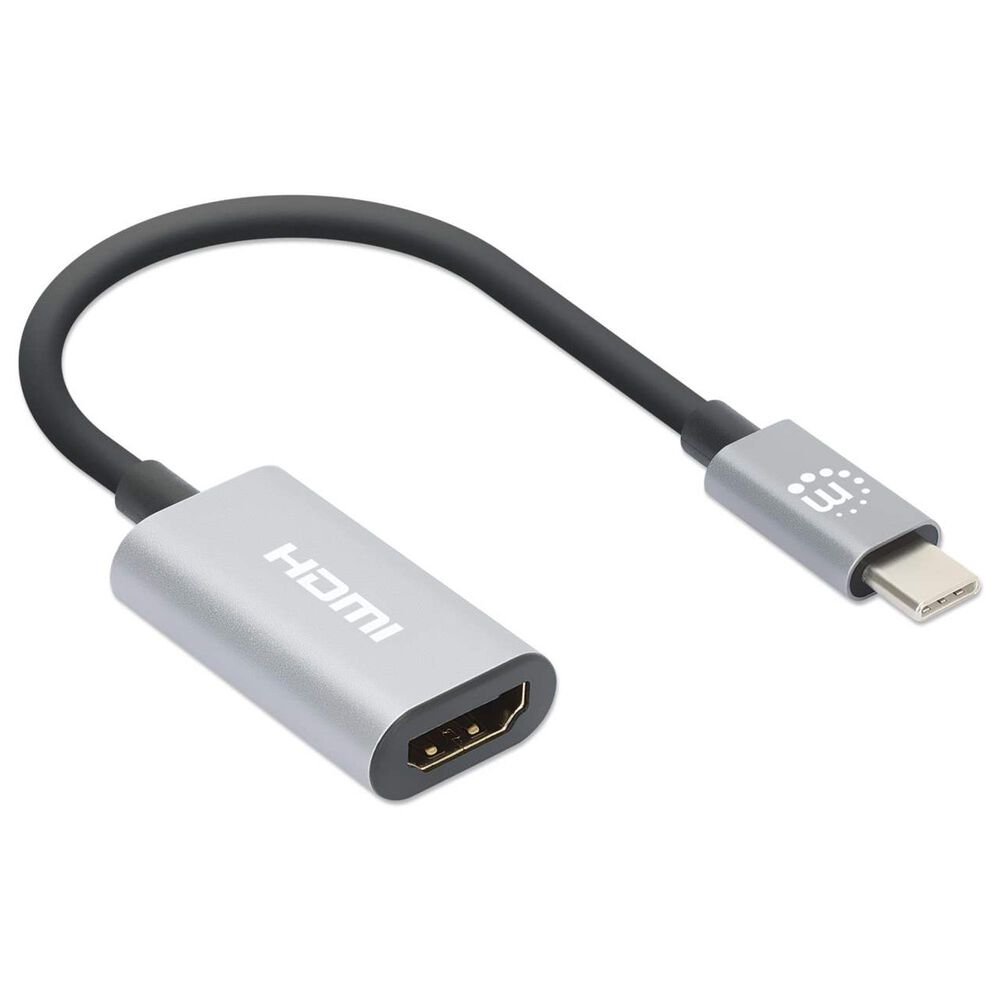 Manhattan 4K USB-C to HDMI Adapter in Space Gray, , large