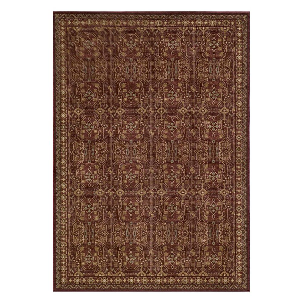 Momeni Belmont BE-07 5'3" x 7'6" Red Area Rug, , large
