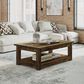 Waltham Reclamation 1-Shelf Coffee Table in Brown, , large