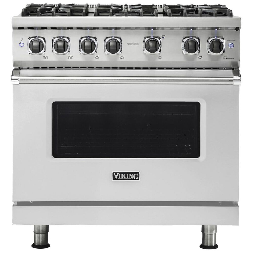 Viking Range 36" Professional Liquid Propane Gas Range in Stainless Steel, , large