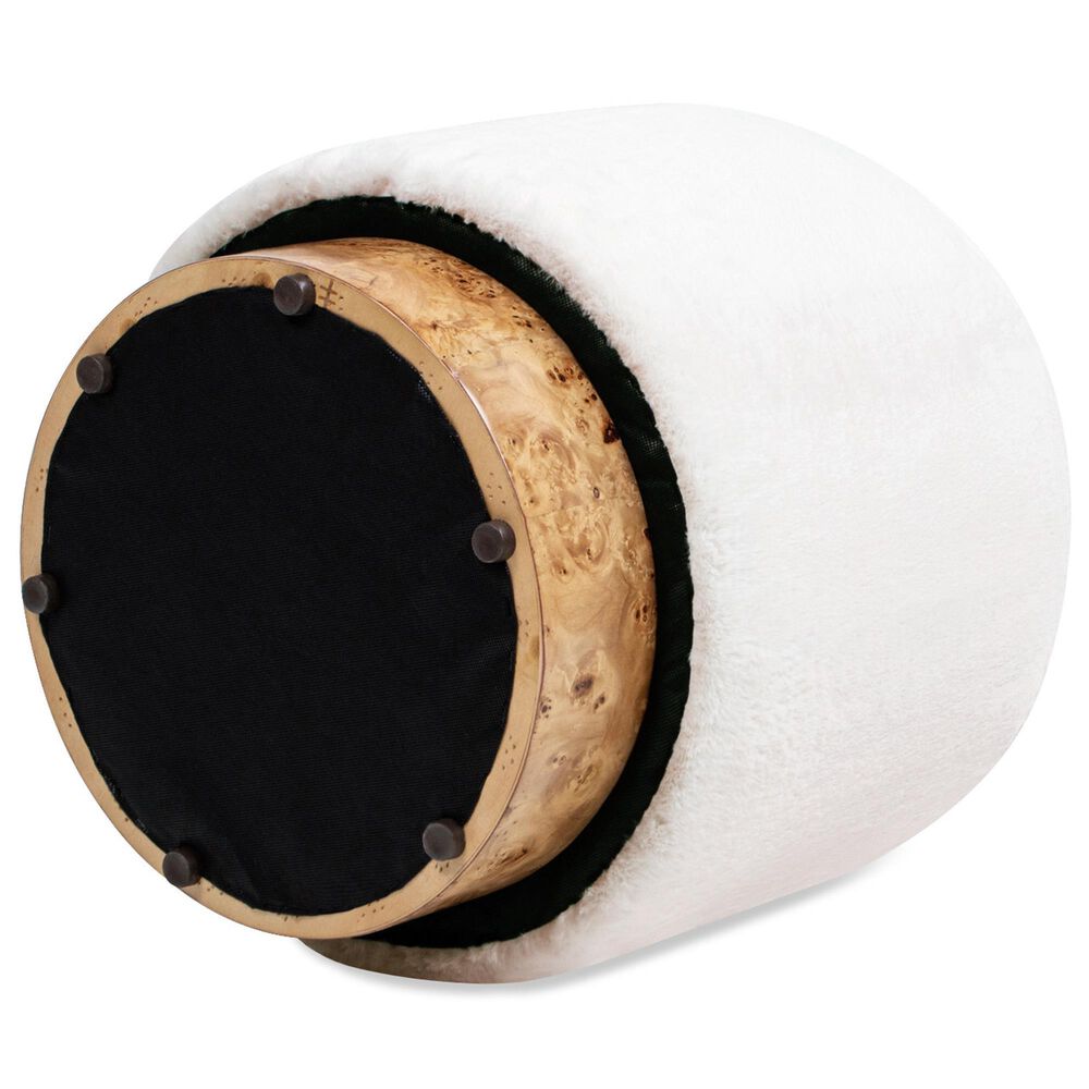 Jennifer Taylor Home Tilly Pouf in Cottontail White, , large