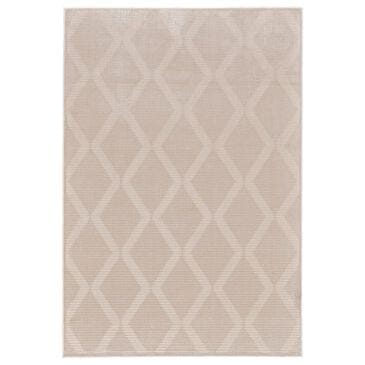 Feizy Prasad 5" x 8" Cream Area Rug, , large
