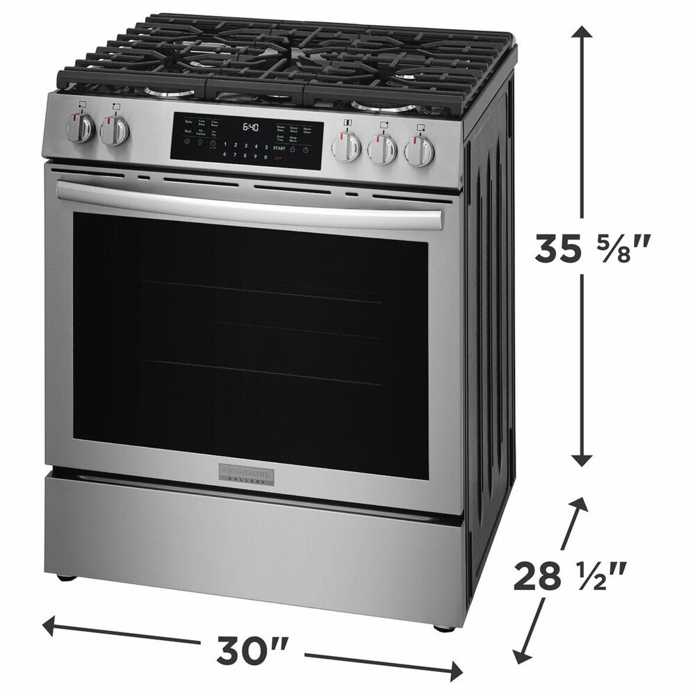 Frigidaire Gallery 5.1 Cu. Ft. Gas Range with Total Convection in Stainless Steel, , large