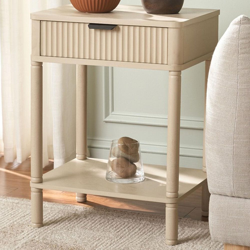 Safavieh Thurston 1-Drawer End Table in Natural, , large
