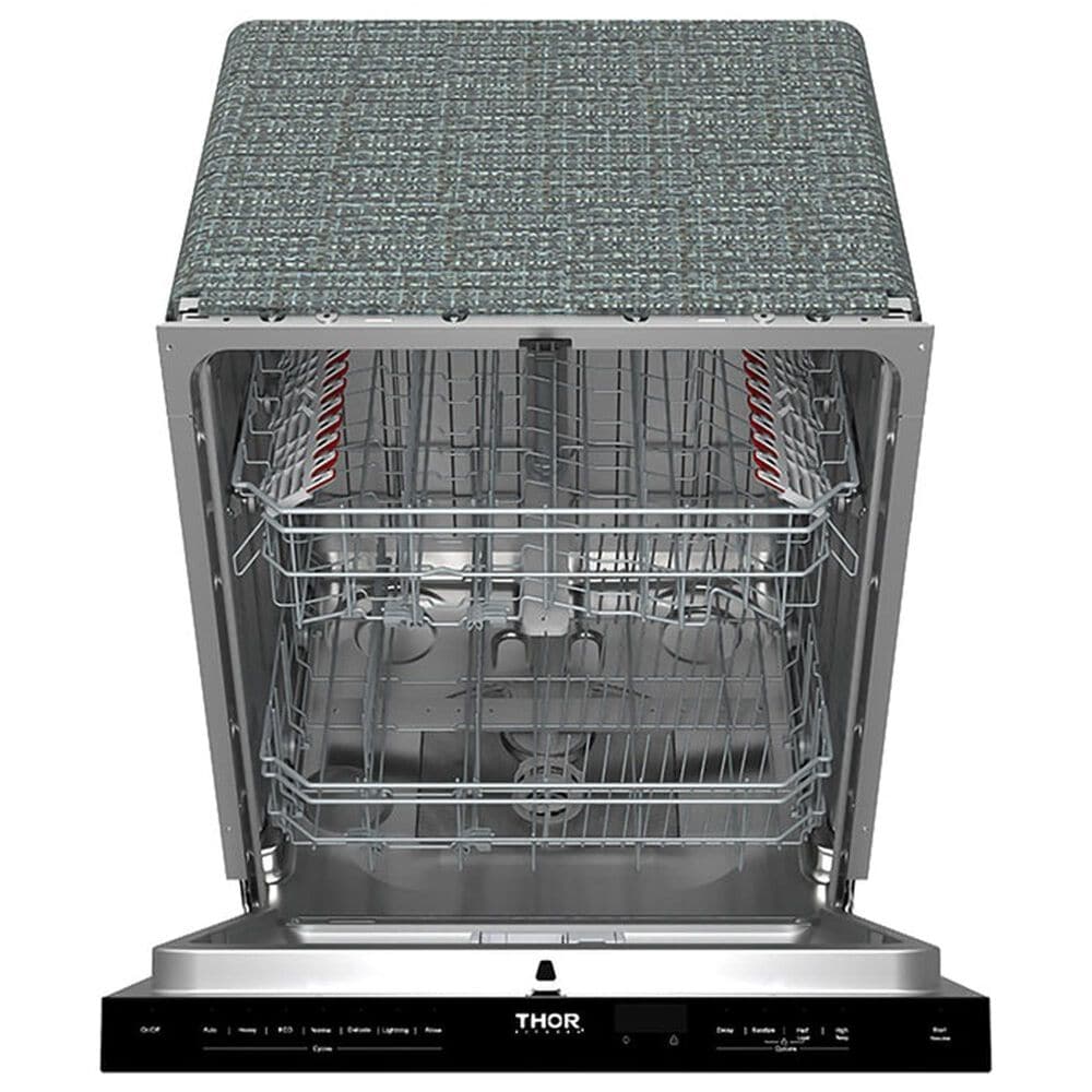 Thor Kitchen 24" Built-In Top Control Dishwasher with Pocket Handle in Black, , large