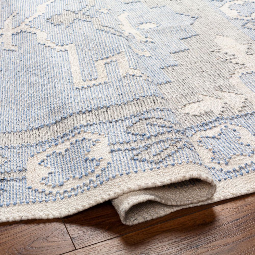 Surya Bursa 2&#39; x 3&#39; Light Blue, Cream, Gray and Black Area Rug, , large