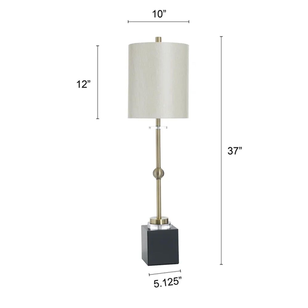 Flair Industries Halle Brass Buffet Lamp, , large