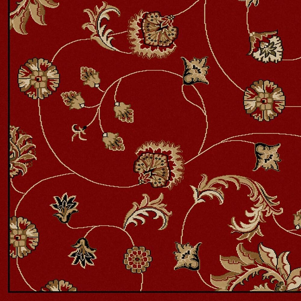 Radici USA Como 1835 Red 7'9" x 11' Area Rug, , large