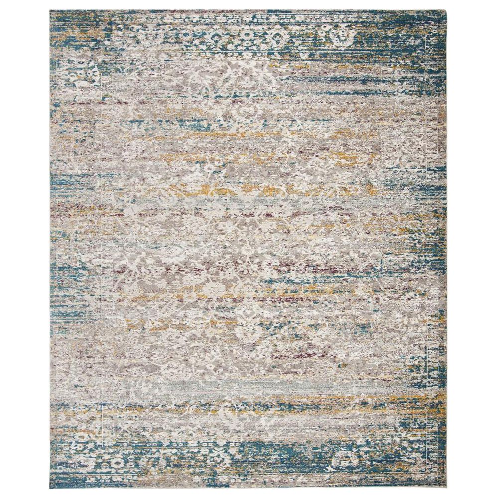 Safavieh Aria ARA156C 9" x 12" Cream and Blue Area Rug, , large