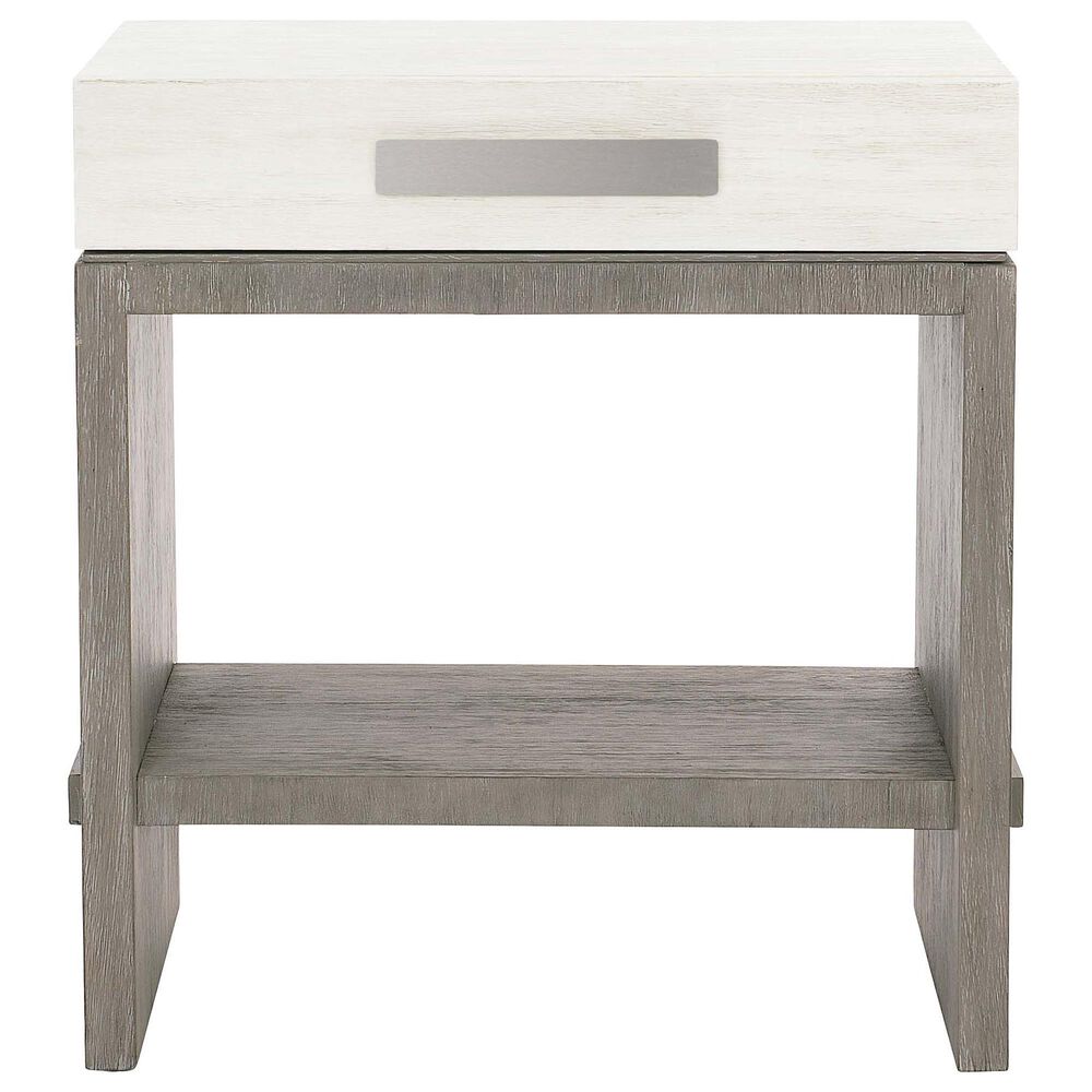 Bernhardt Foundations Nightstand in Linen and Light Shale, , large