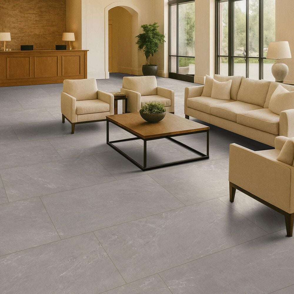 MS International Elbe Ash 24" x 48" Lappato Porcelain Tile, , large