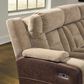 Ashley Mixed Motion Power Reclining Sofa in Brownstone, , large