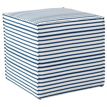 Skyline Furniture Ottoman in Nautical Stripe Navy, , large