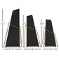 Maple and Jade 14" Geometric Vase in Black and Gold (Set of 3), , large