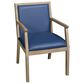 Regency Global Sourcing Regent WallGuard Guest and Reception Side Chair with Navy Blue Cushion in Noble Oak, , large