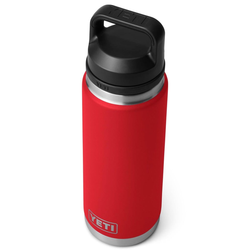 YETI Rambler 26 Oz Water Bottle with Chug Cap in Rescue Red, , large