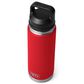 YETI Rambler 26 Oz Water Bottle with Chug Cap in Rescue Red, , large